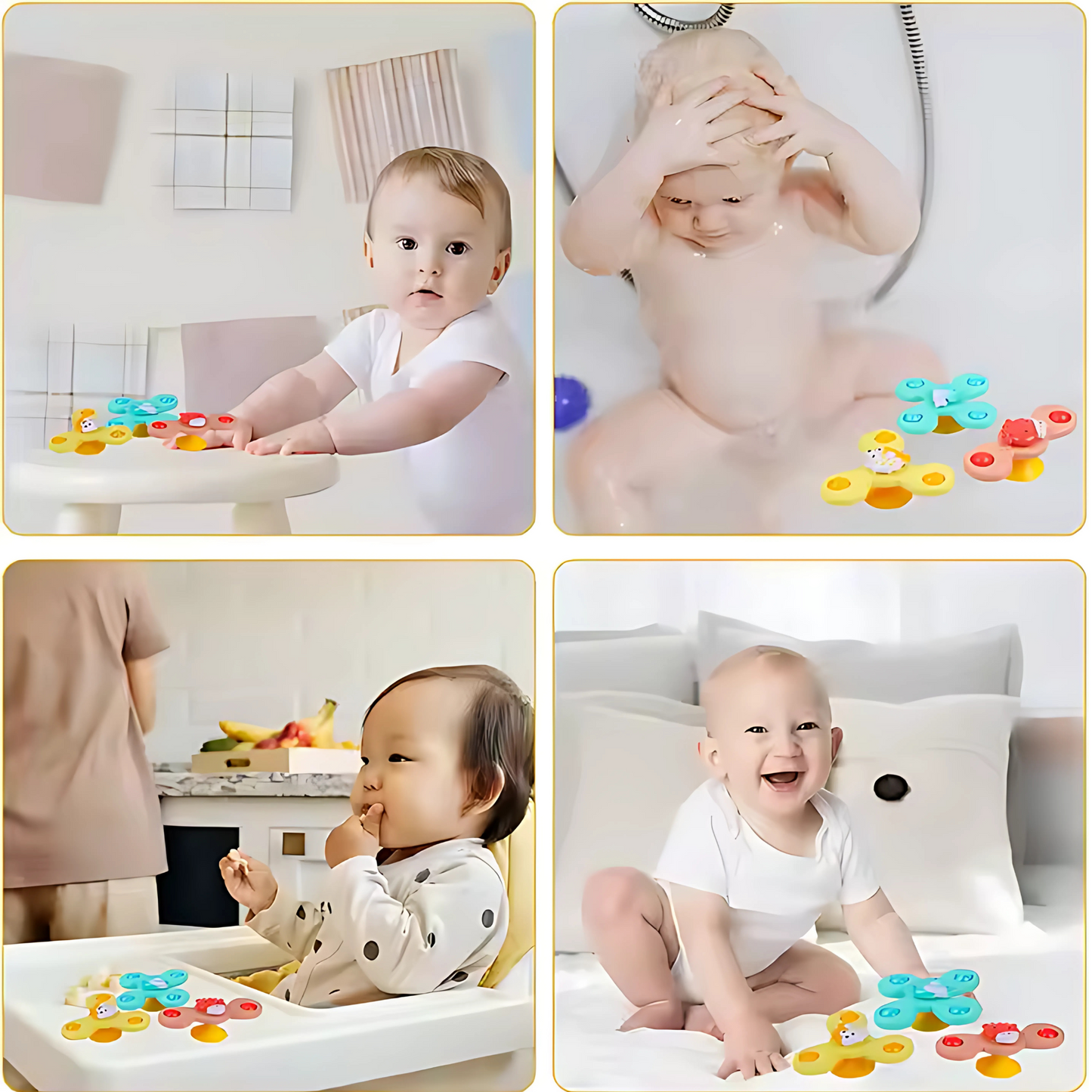 Twisoo Suction Cup Spinning Fun Toys