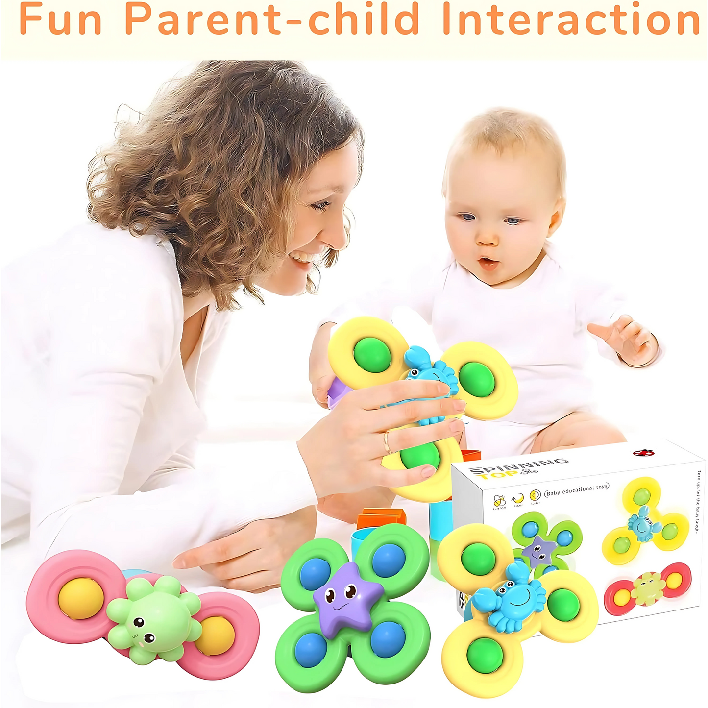 Twisoo Suction Cup Spinning Fun Toys