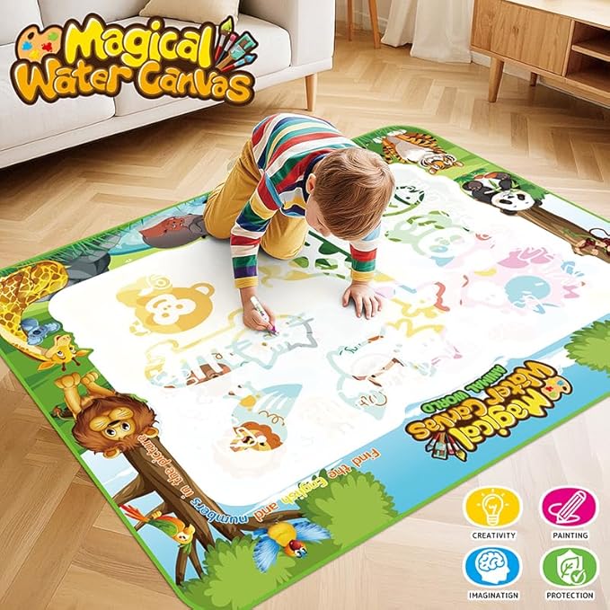 Educational Water Doodle Mat Painting Set for Kids