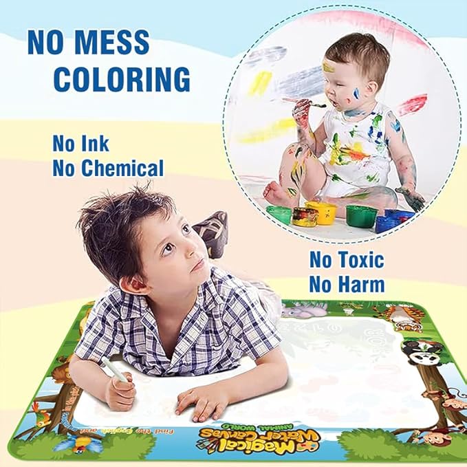 Educational Water Doodle Mat Painting Set for Kids
