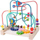 Wooden Bead Maze Roller Coaster Toy for Toddlers - Early Learning Toy