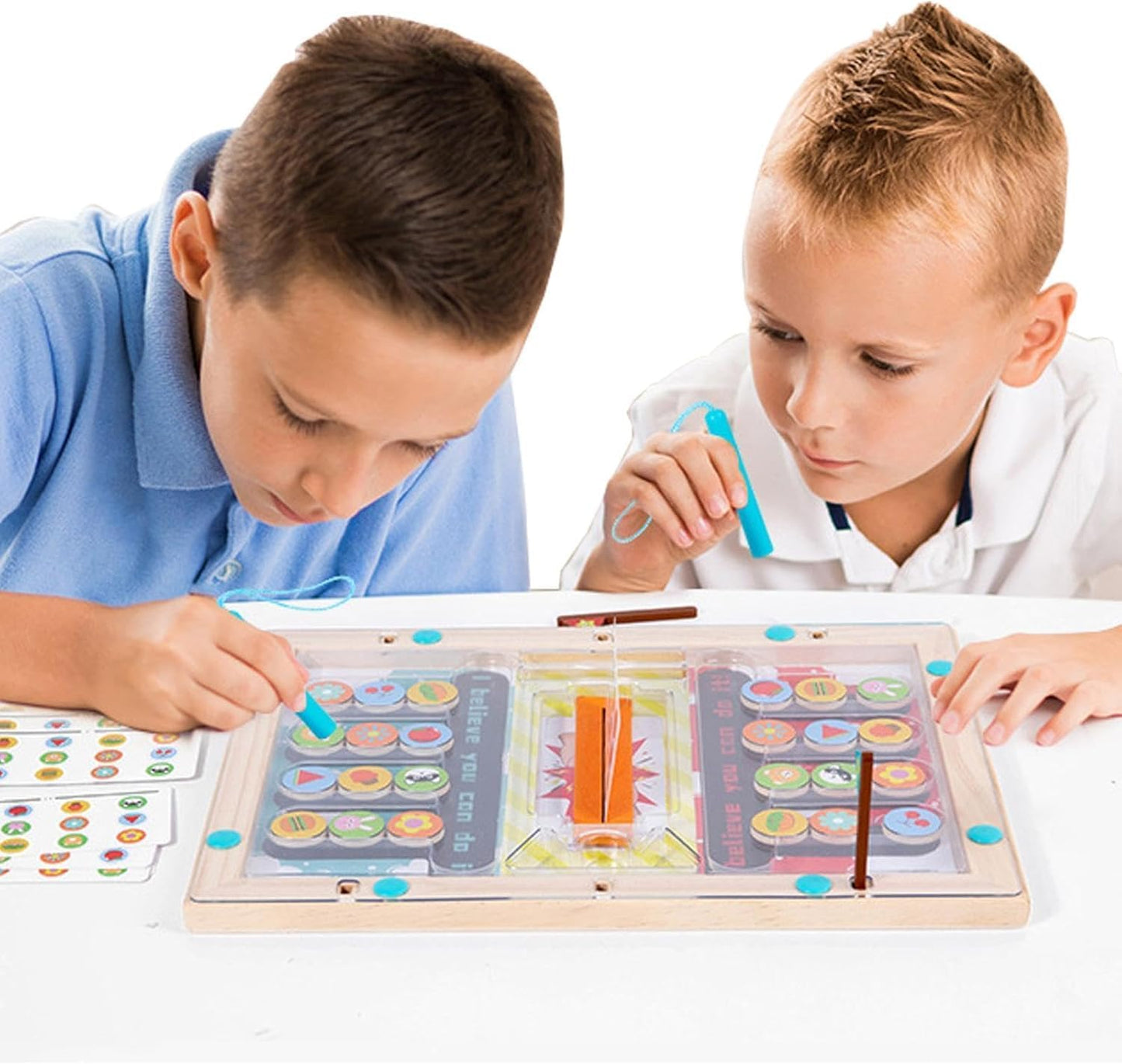 Wooden Magnetic Maze Board Toy for Kids – Color Matching Puzzle