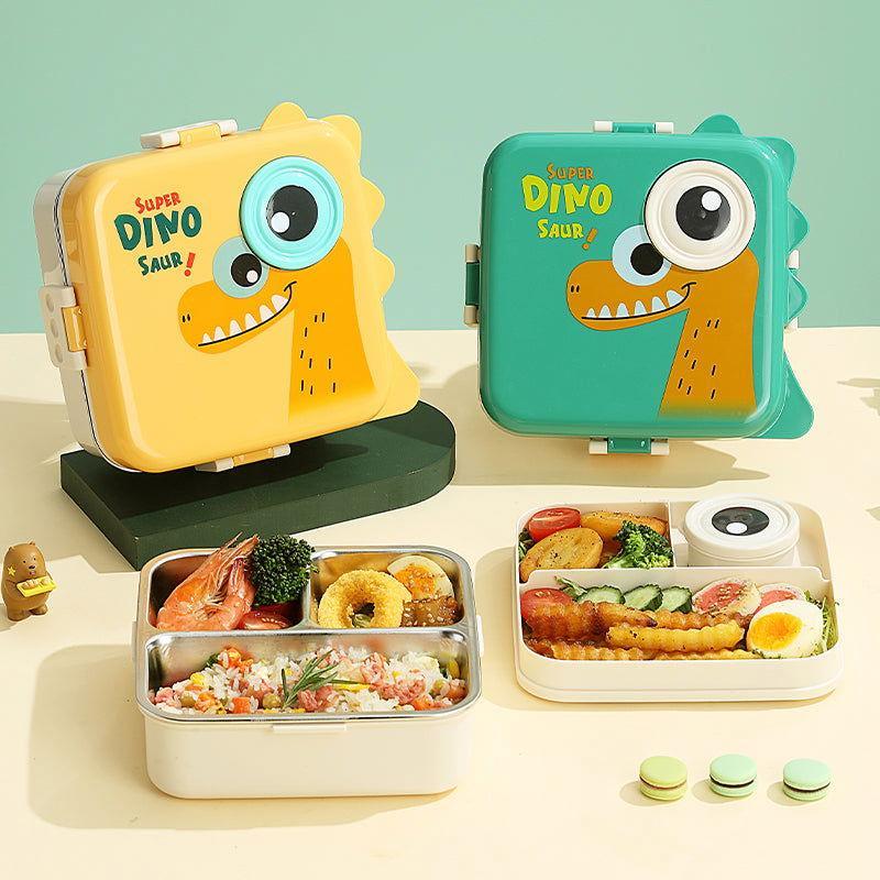 Dino Eye - Spill Free Steel Lunch Box - Twisoo