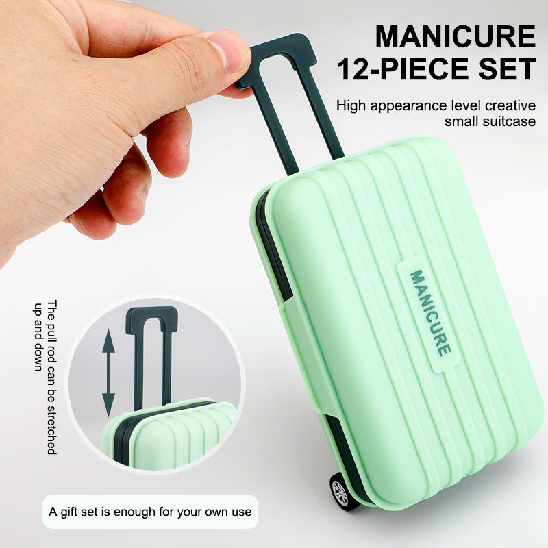 12-in-1 Stainless Steel Manicure Set – Portable Nail Clippers &amp; Beauty Tools Kit