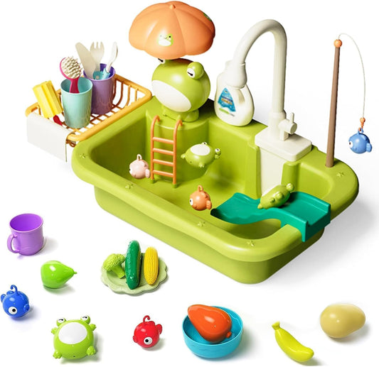 Upgraded Kitchen Sink Toy - Pretend Play Set for Children
