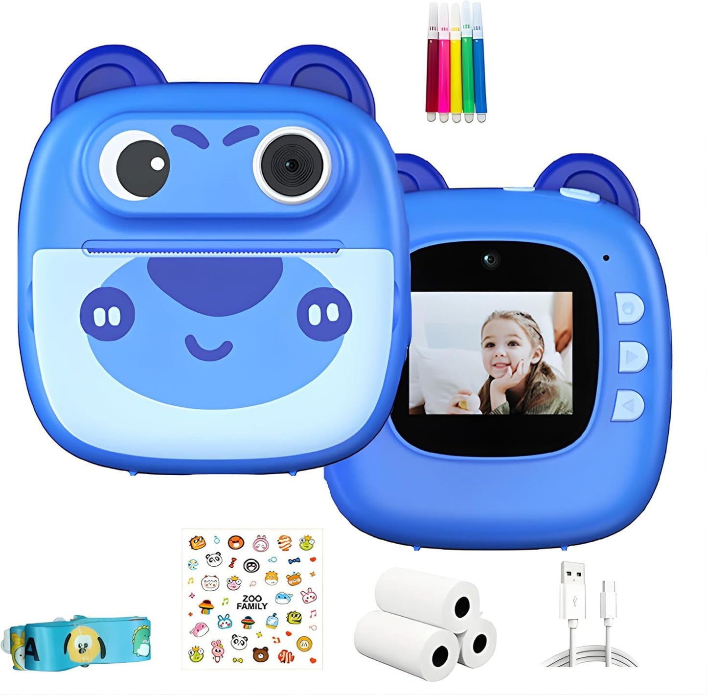 Kids Instant Print Camera Toy -Educational Photography Toy