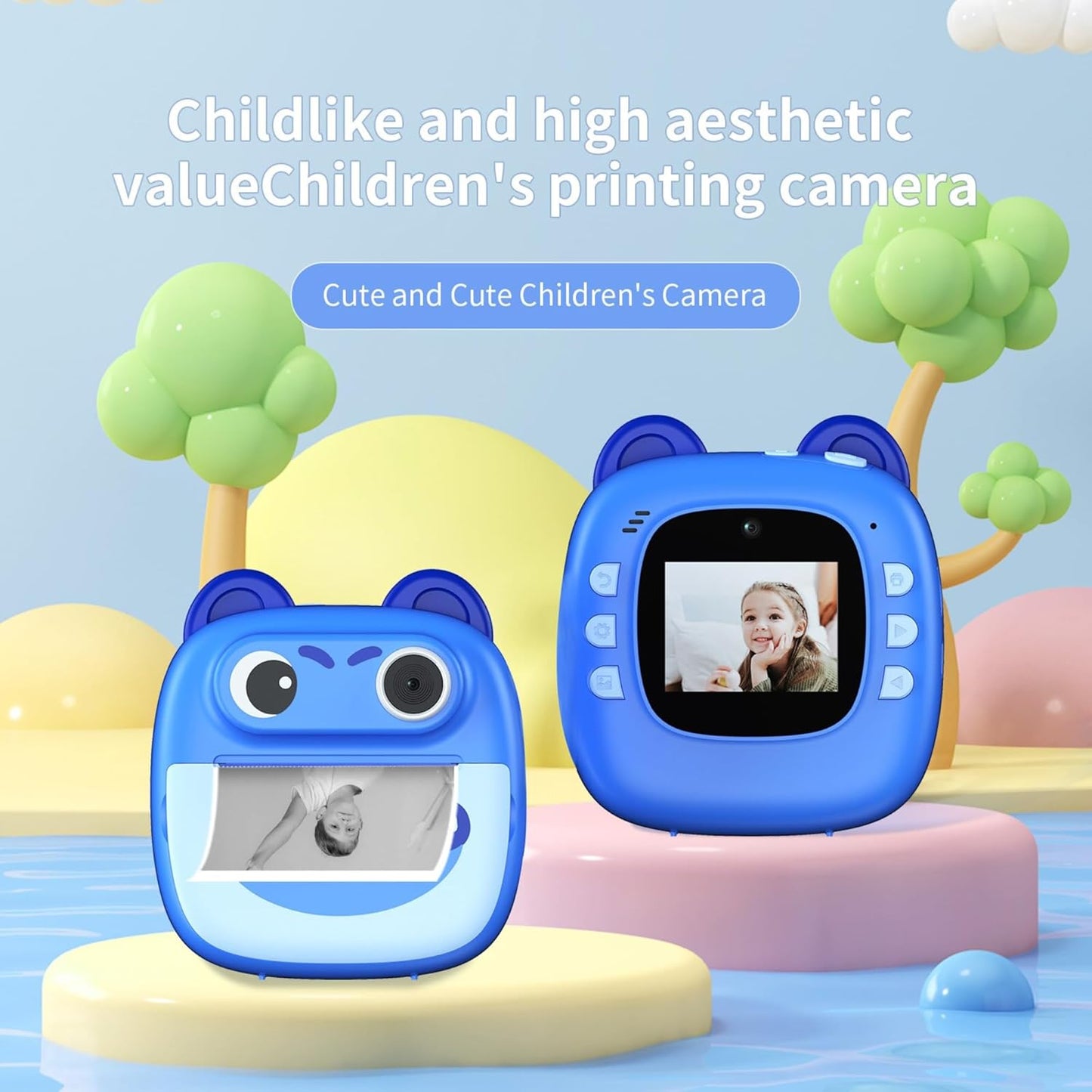 Kids Instant Print Camera Toy -Educational Photography Toy