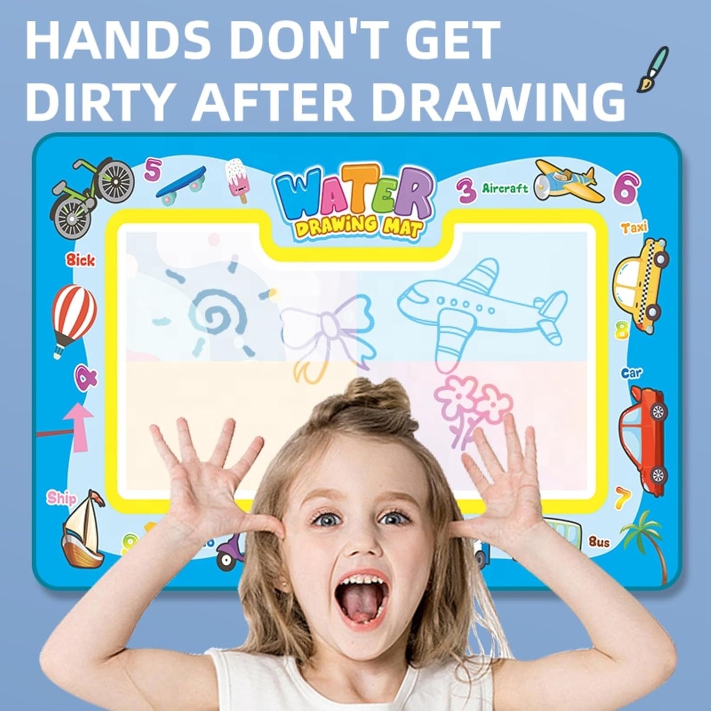 Magic Aqua Water Drawing Mat for Kids - Learning Toy for Children