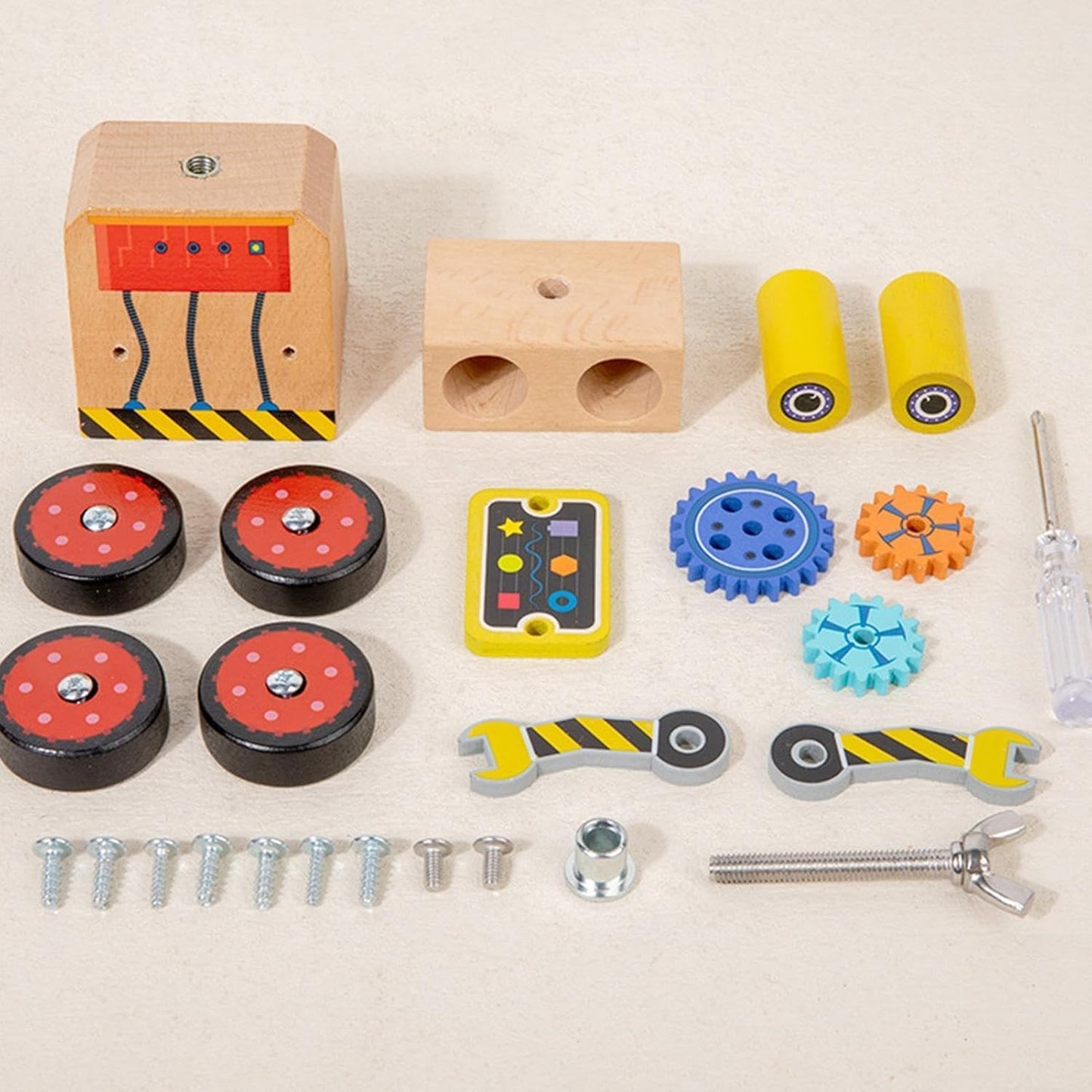Robot Building Toy - Educational DIY Wood Craft