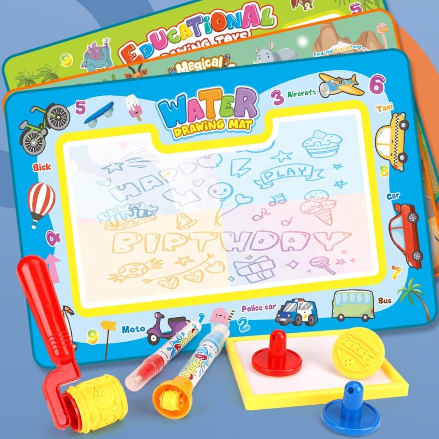 Magic Aqua Water Drawing Mat for Kids - Learning Toy for Children