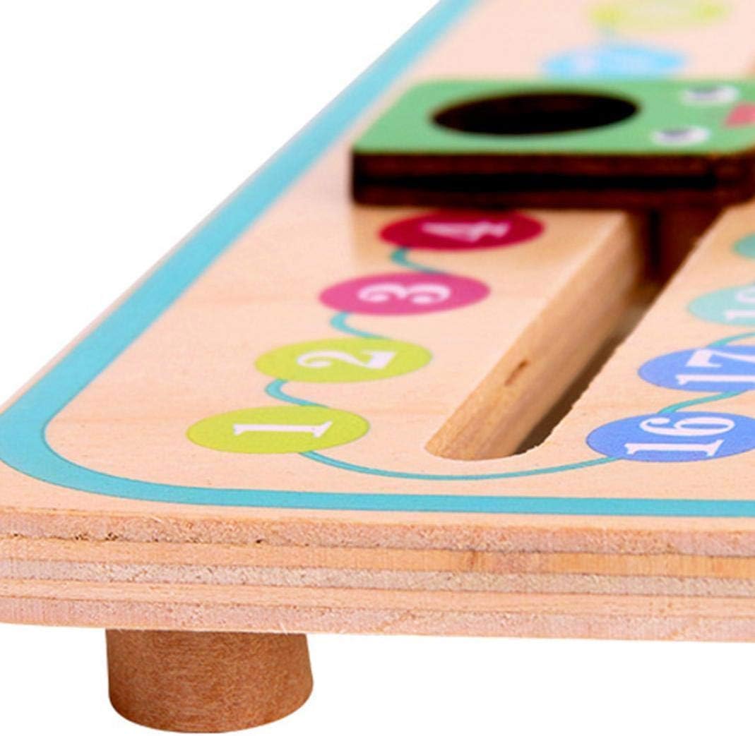 Montessori Wooden Calendar Clock Board for Kids – Multi-Functional Toy