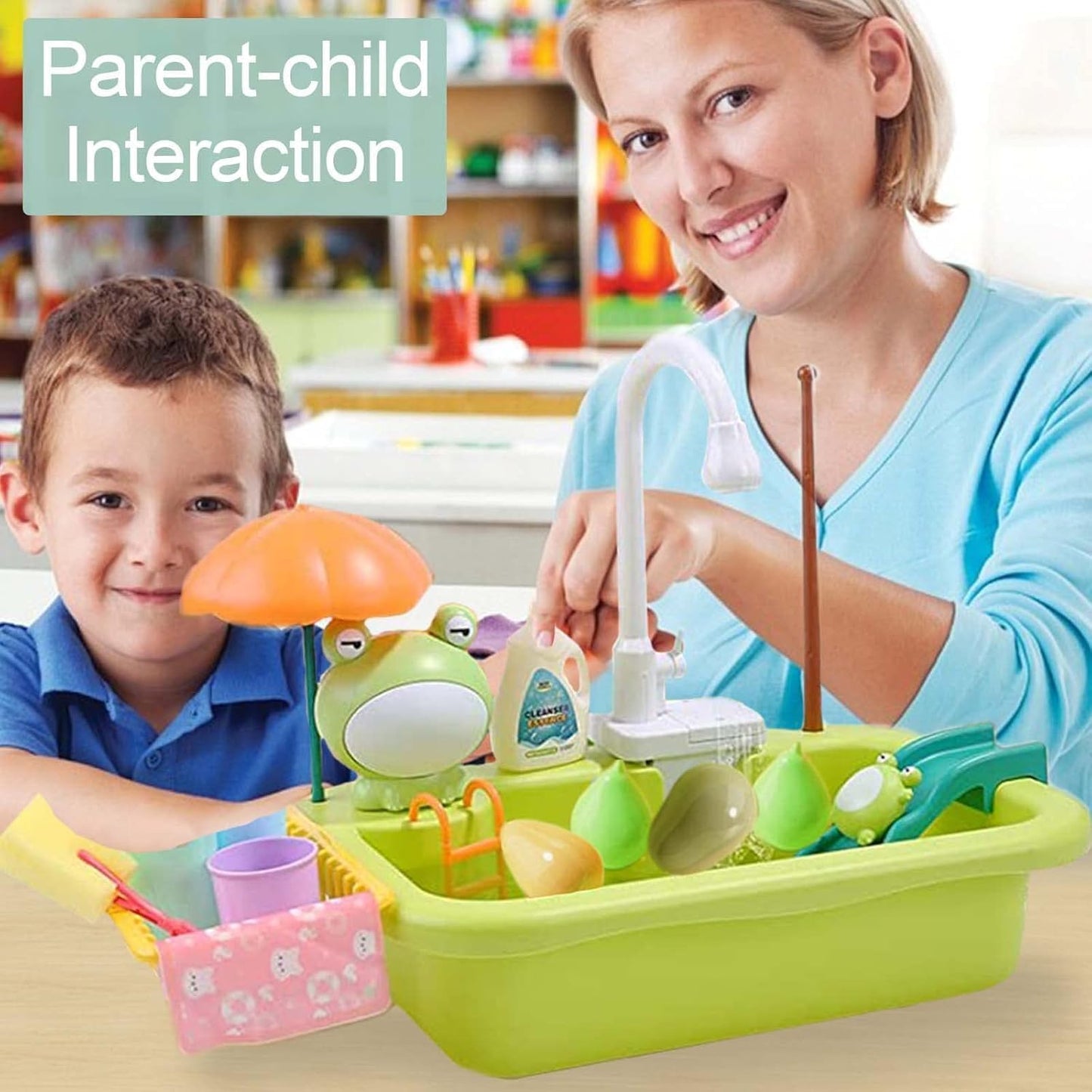 Upgraded Kitchen Sink Toy - Pretend Play Set for Children