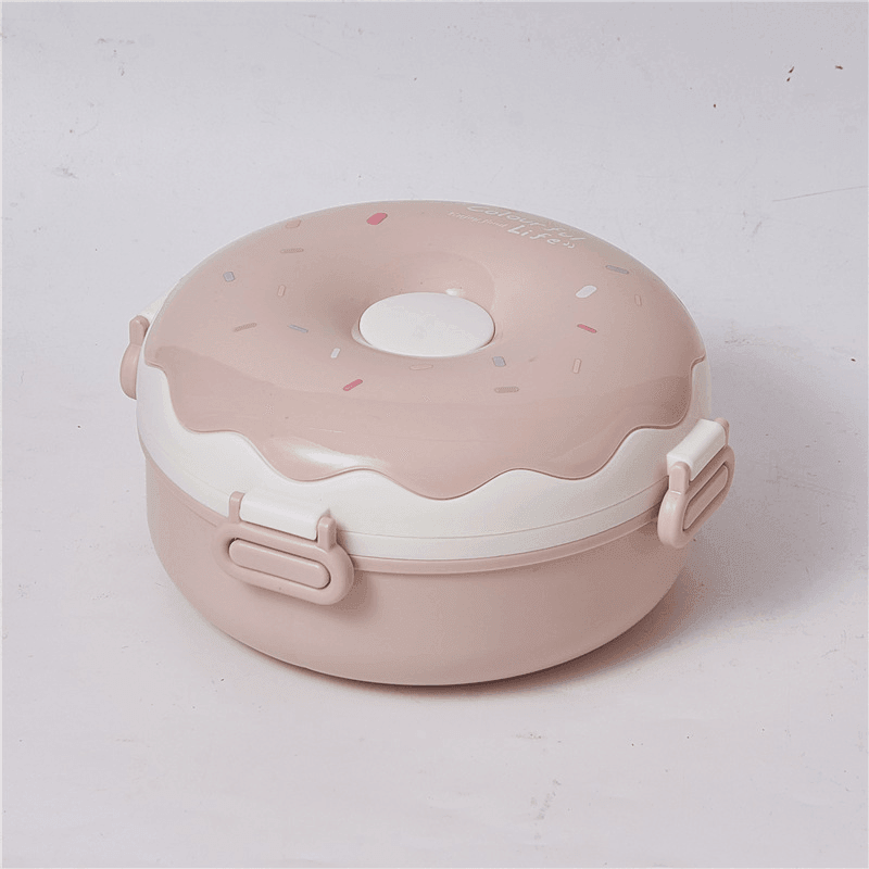 Kids Donut Design - Stainless Steel Lunch Box - Twisoo