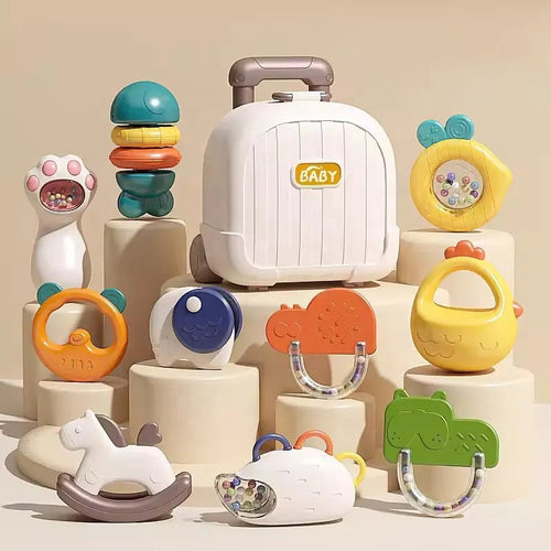 10 PCS Rattle Toys with Suitcase for Infants - Twisoo