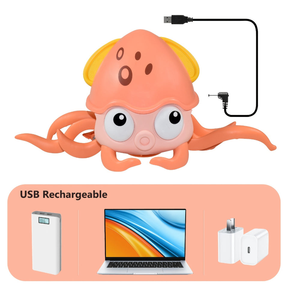 Rechargeable Dancing Octopus Toy for Babies