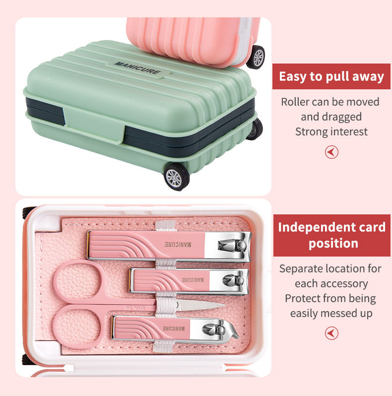 12-in-1 Stainless Steel Manicure Set – Portable Nail Clippers &amp; Beauty Tools Kit